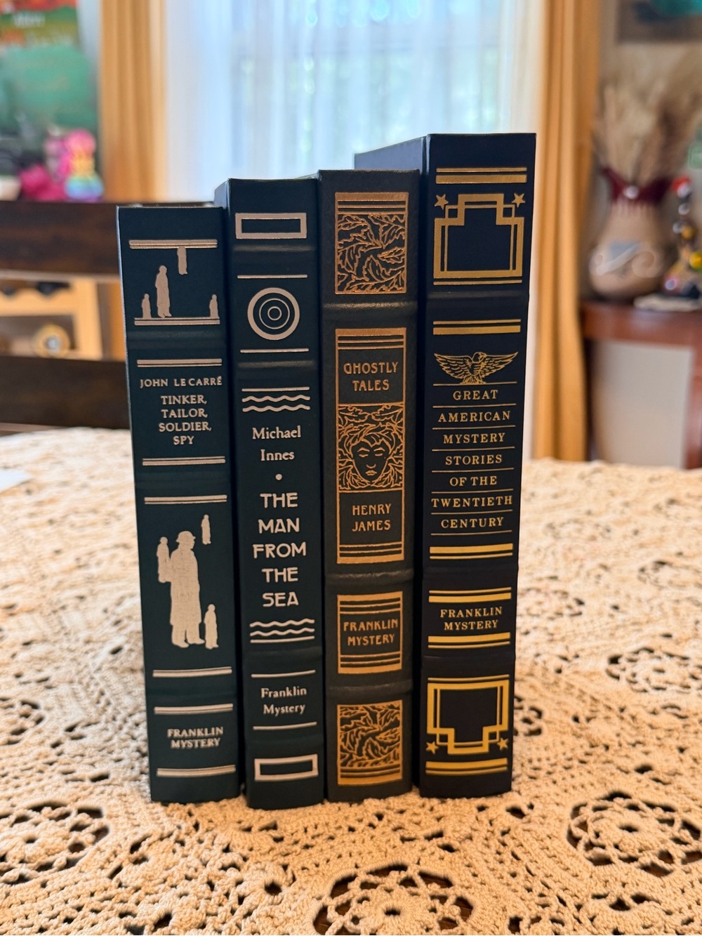 Navy and Gold Decorative Book Set - Home Accents